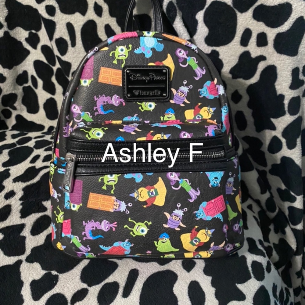 Disney parks monsters inc loungefly backpack used